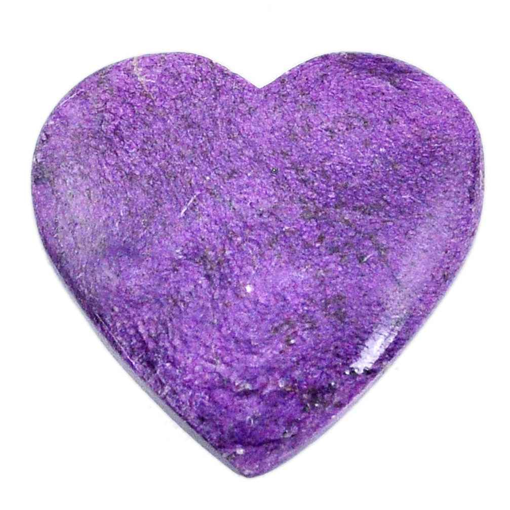 Natural 17.05cts stichtite purple cabochon 26x25 mm heart loose gemstone s20313