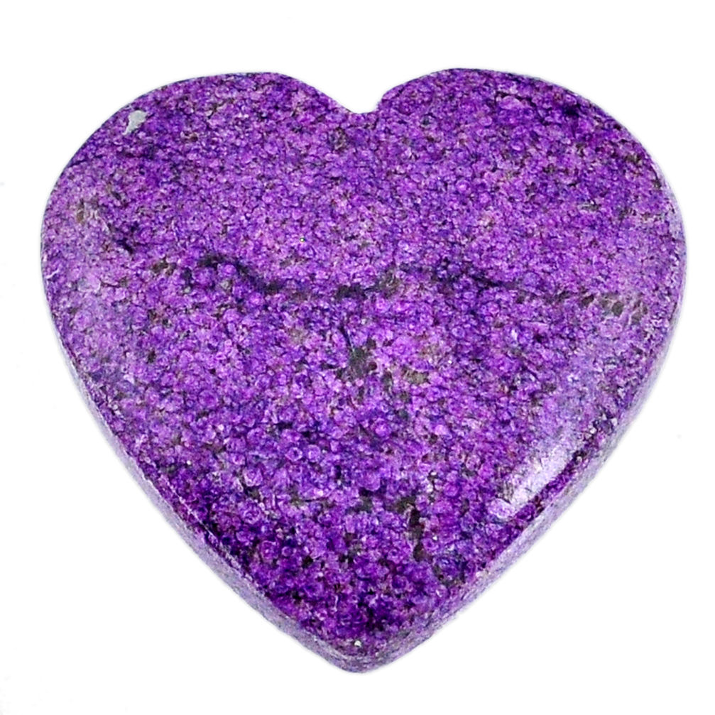 Natural 24.05cts stichtite purple cabochon 27x26mm heart loose gemstone s20295