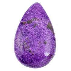 Natural 15.15cts stichtite purple cabochon 28x17 mm pear loose gemstone s20287