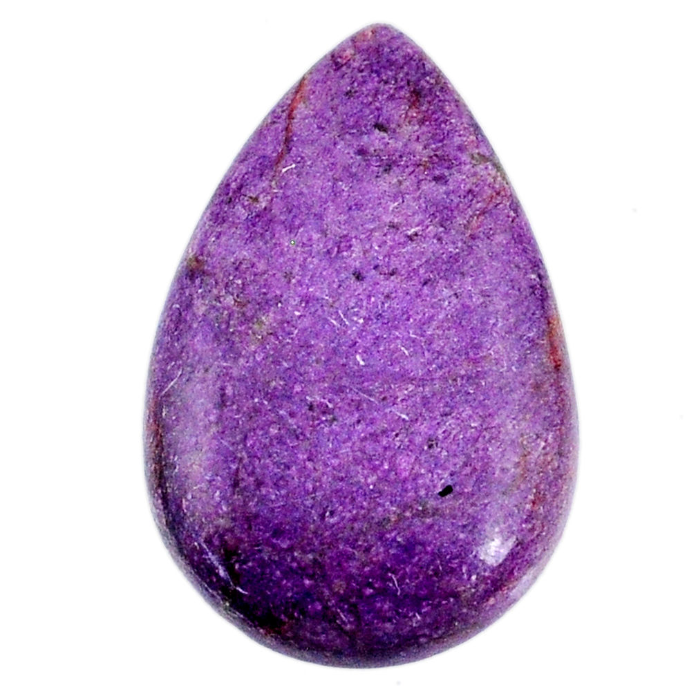 Natural 16.30cts stichtite purple cabochon 28x18 mm pear loose gemstone s20290