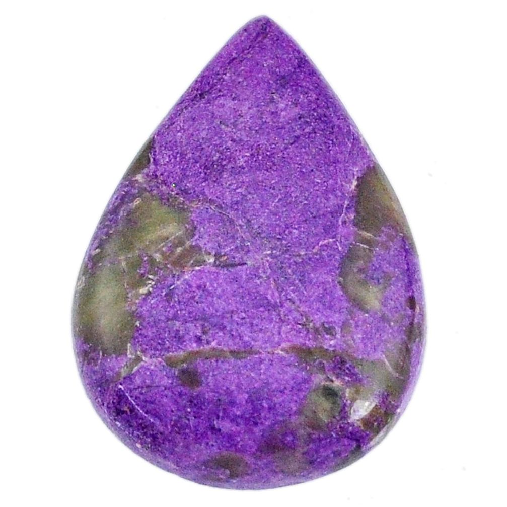 Natural 16.30cts stichtite purple cabochon 28x19 mm pear loose gemstone s20286