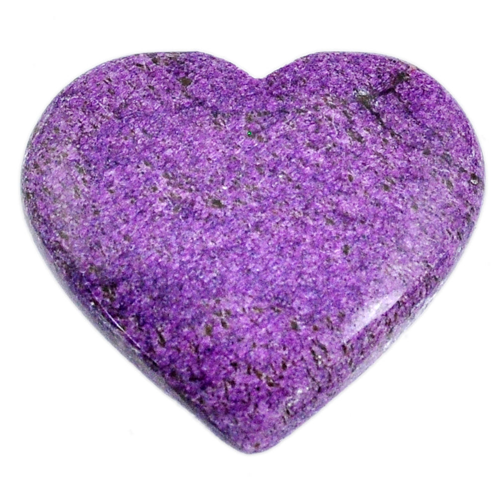 Natural 25.10cts stichtite purple cabochon 30x27 mm heart loose gemstone s20315