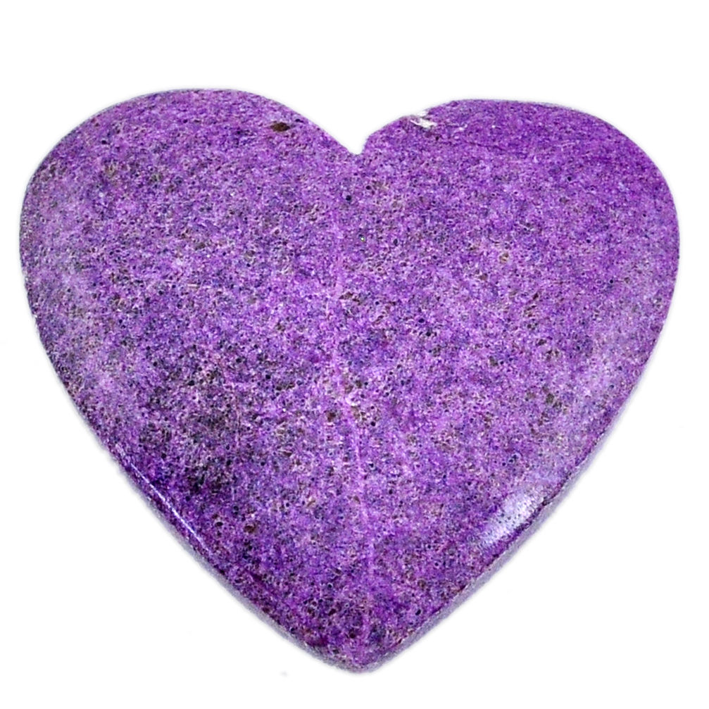 Natural 28.15cts stichtite purple cabochon 31.5x28mm heart loose gemstone s20311