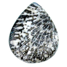 Natural 10.15cts stingray coral from alaska 21x15.5mm pear loose gemstone s23156