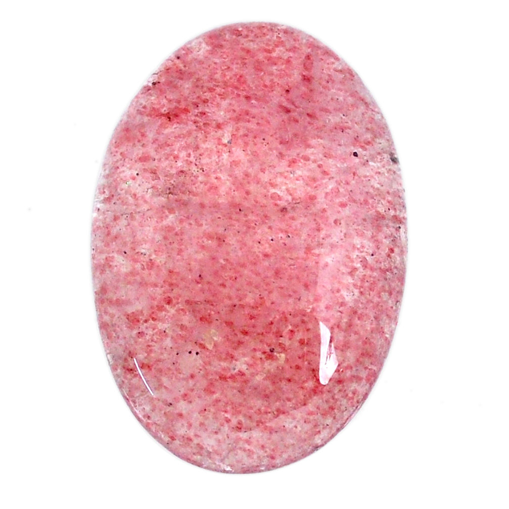Natural 42.40cts strawberry quartz red cabochon 32.5x22 mm loose gemstone s20633