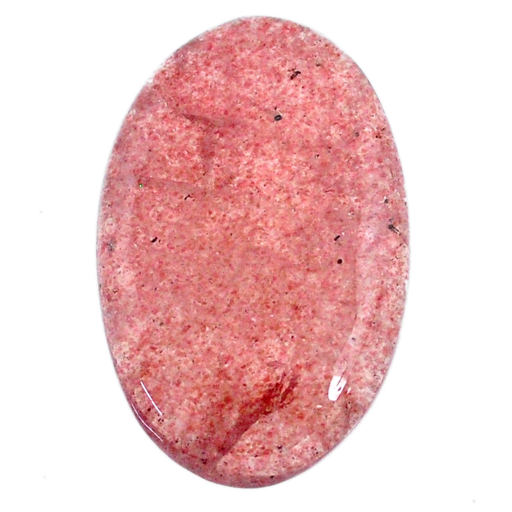 Natural 35.10cts strawberry quartz red cabochon 34x21.5 mm loose gemstone s20637