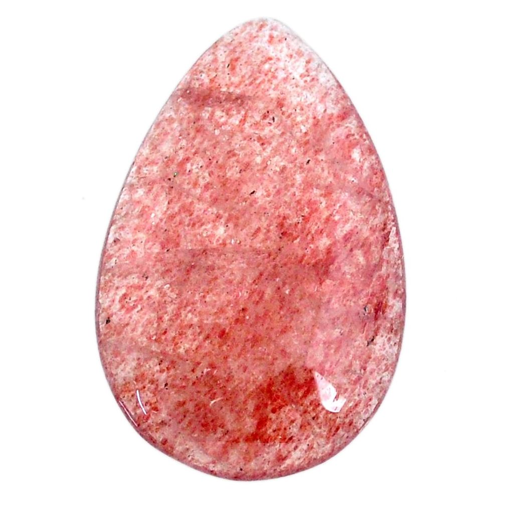 Natural 33.45cts strawberry quartz red cabochon 35x22 mm loose gemstone s20623