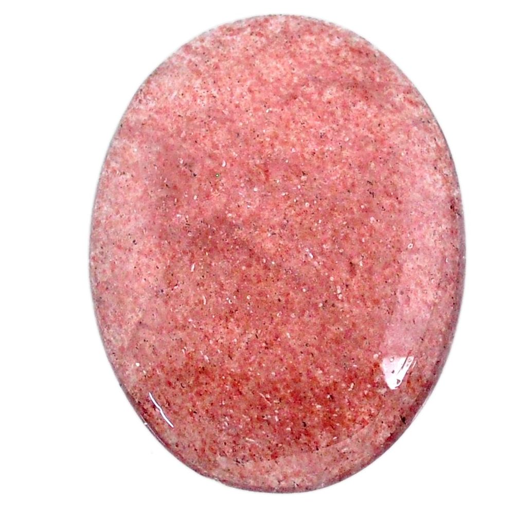 Natural 48.40cts strawberry quartz red cabochon 37x27.5 mm loose gemstone s20636