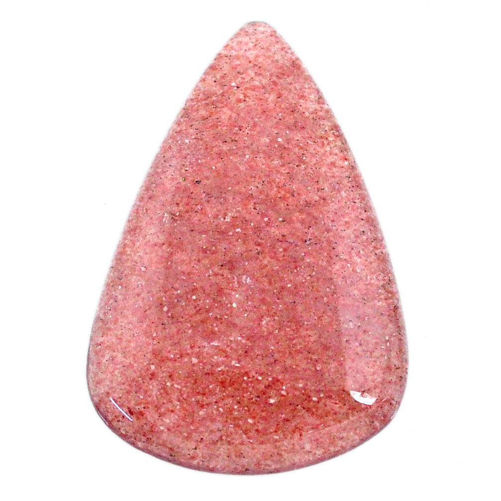 Natural 47.40cts strawberry quartz red cabochon 40x26.5 mm loose gemstone s20624