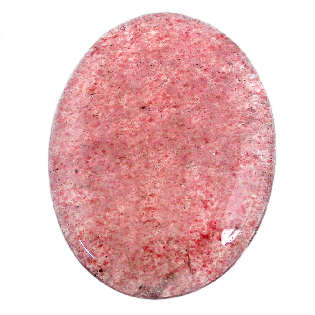 Natural 66.30cts strawberry quartz red cabochon 42x31.5 mm loose gemstone s20640