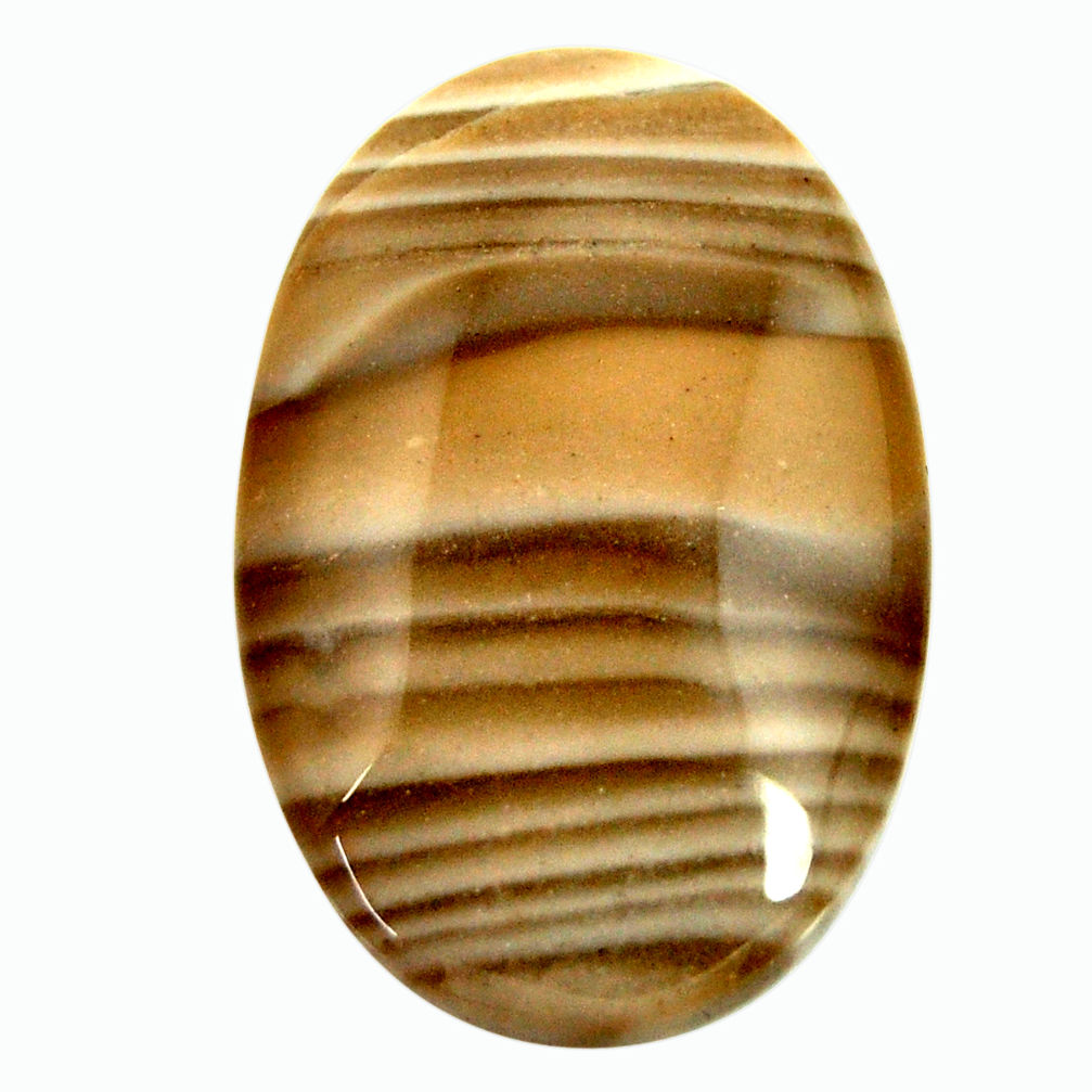  striped flint ohio grey 29x20 mm oval loose gemstone s17349