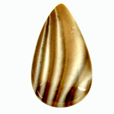  striped flint ohio grey 32.5x18 mm pear loose gemstone s17325