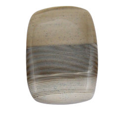 Natural 50.15cts striped flint ohio grey 39x26 mm octagan loose gemstone s29918