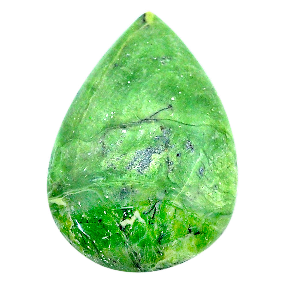Natural 20.05cts swiss imperial opal green 30x20 mm pear loose gemstone s24166