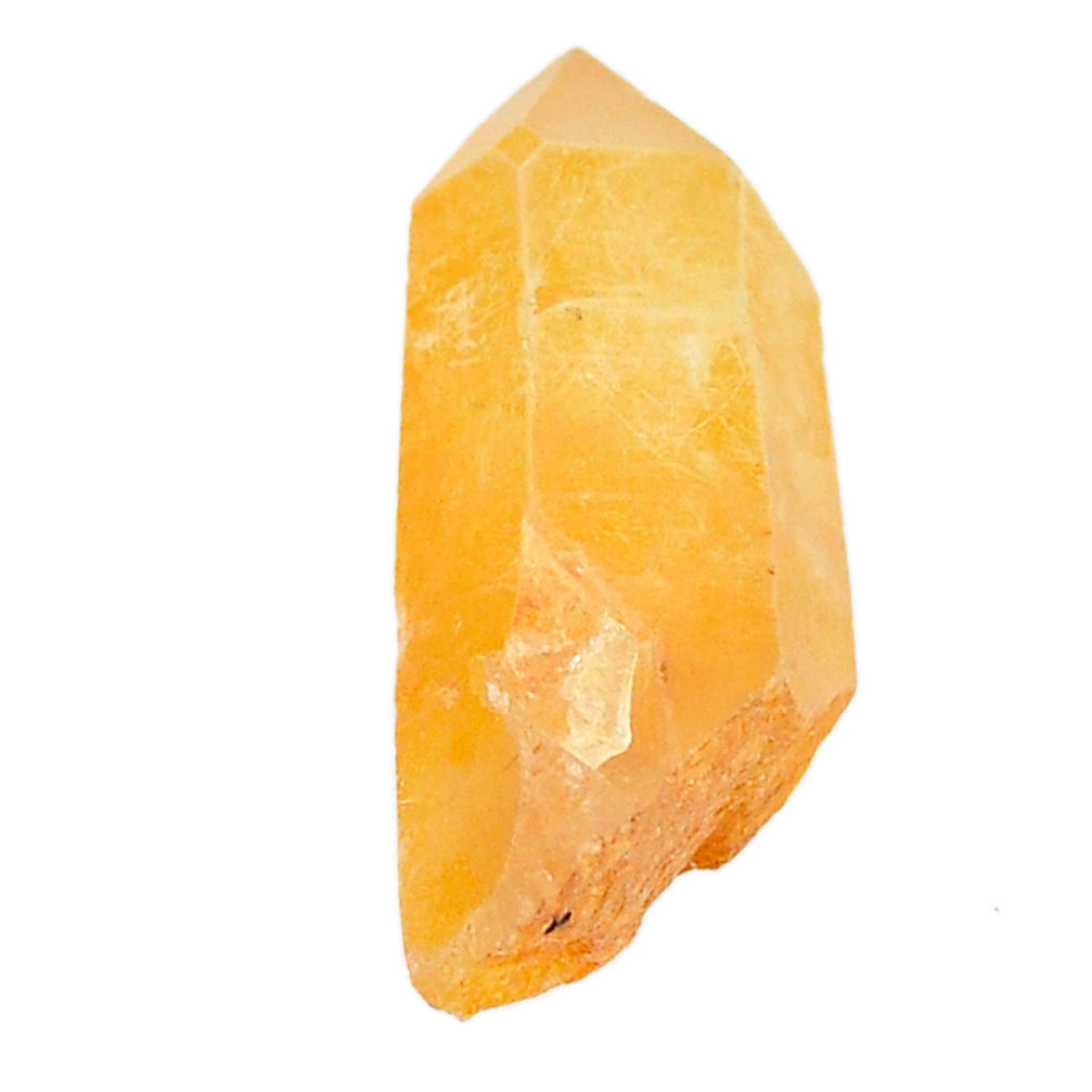 Natural 24.35cts tangerine lemurian quartz 30x12 mm fancy loose gemstone s22784