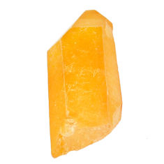Natural 39.45cts tangerine lemurian quartz 33.5x14 mm loose gemstone s22781