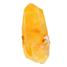 Natural 39.45cts tangerine lemurian quartz 38x15 mm fancy loose gemstone s22783