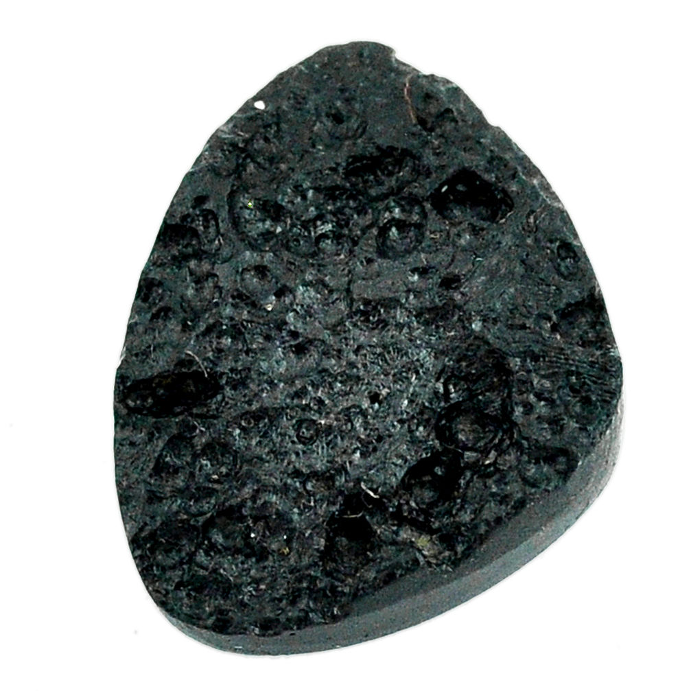 Natural 24.05cts tektite black cabochon 26x20 mm fancy loose gemstone s22047