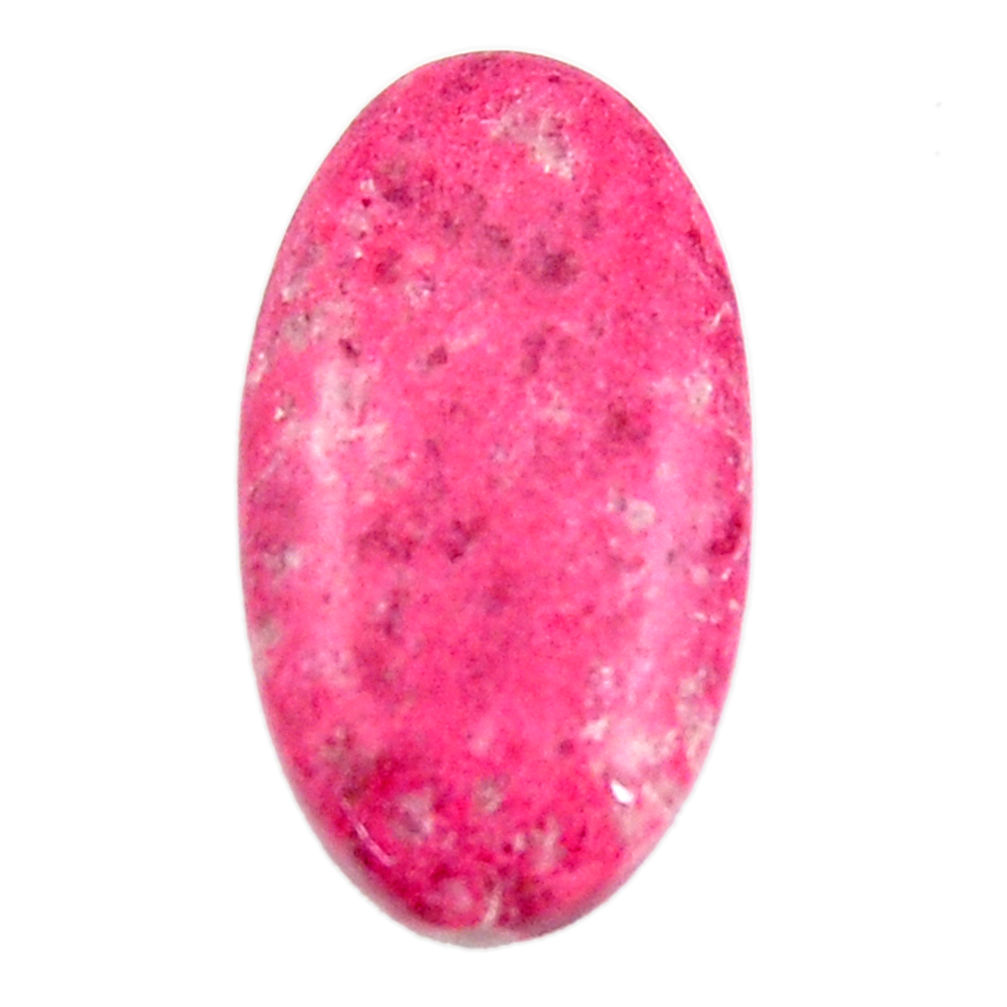 Natural 21.30cts thulite (unionite, pink zoisite) 27x15 mm loose gemstone s18560