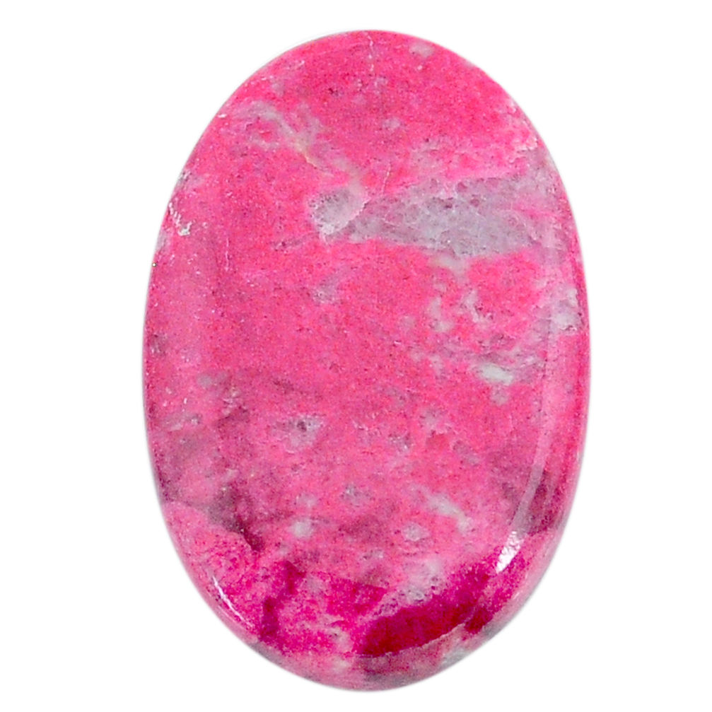 Natural 28.35cts thulite (unionite, pink zoisite) 30x19 mm loose gemstone s24825