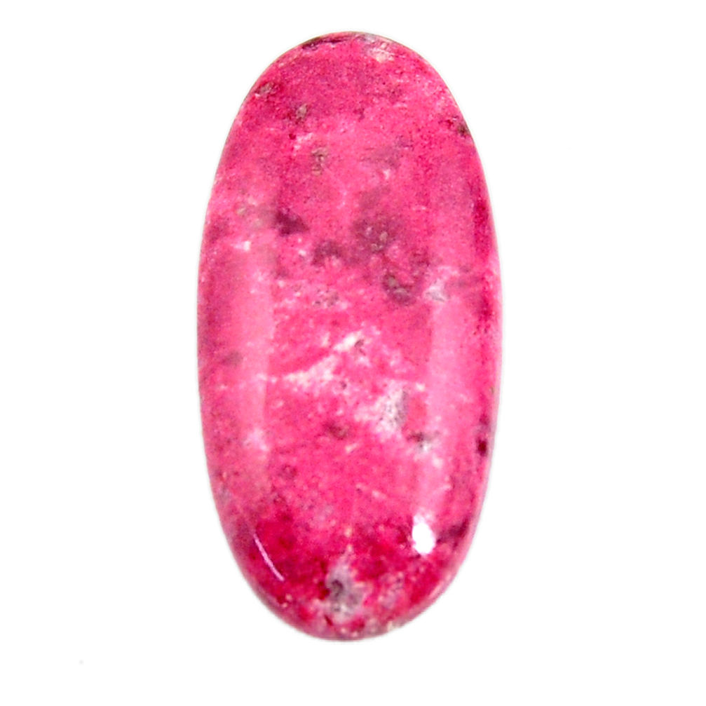 Natural 32.40cts thulite (unionite, pink zoisite) 35x16 mm loose gemstone s18548