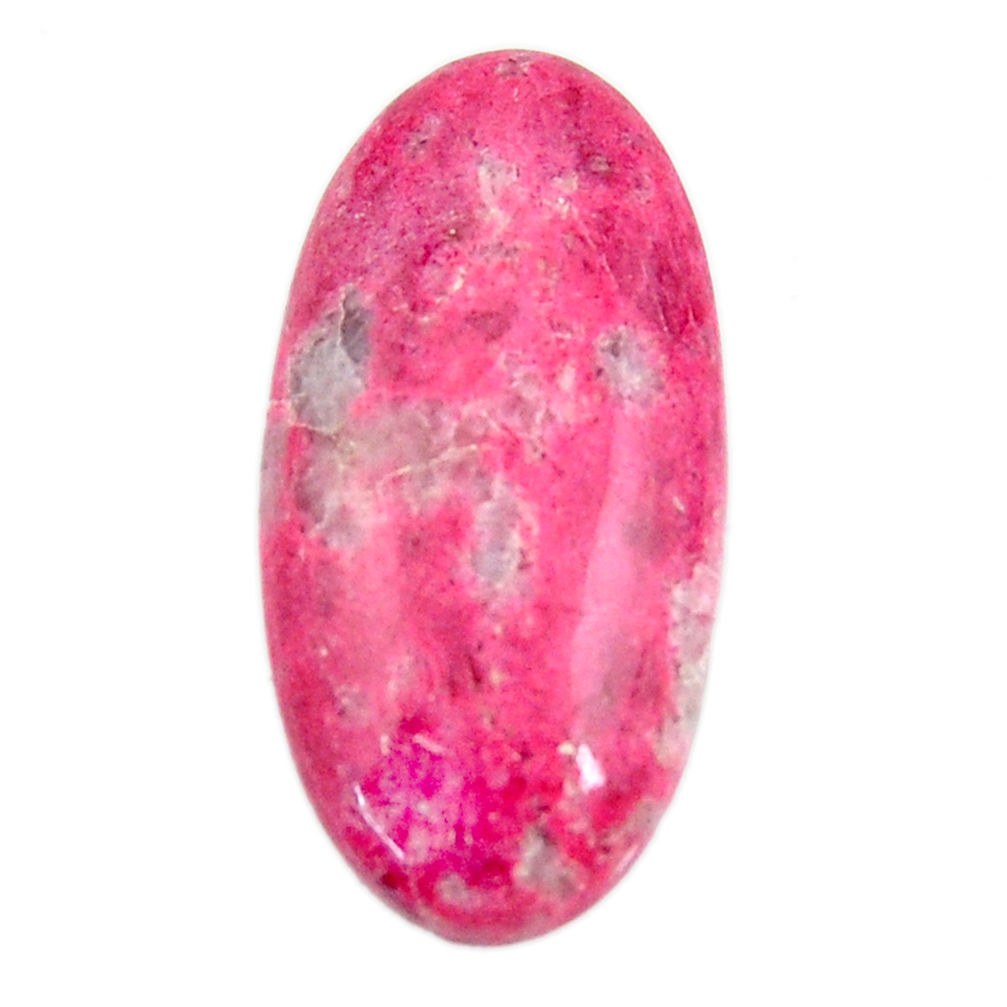 Natural 35.10cts thulite (unionite, zoisite) 33.5x16.5 mm loose gemstone s18559