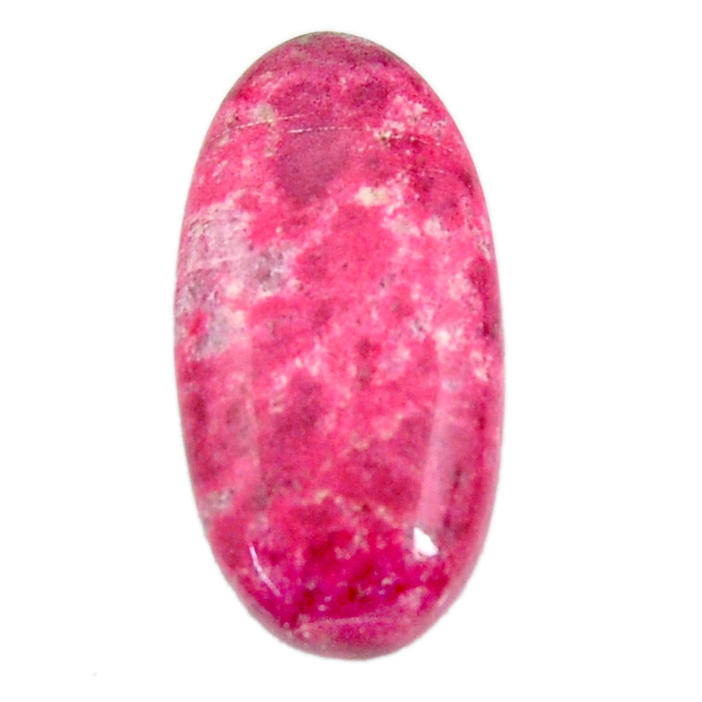 Natural 33.45cts thulite (unionite, zoisite) pink 33x16 mm loose gemstone s18542