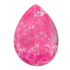 Natural 19.20cts thulite pink cabochon 26x17.5 mm pear loose gemstone s24832