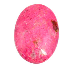 Natural 26.15cts thulite pink cabochon 26x18 mm oval loose gemstone s22280