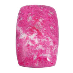 Natural 30.15cts thulite pink cabochon 27.5x17 mm octagan loose gemstone s29563