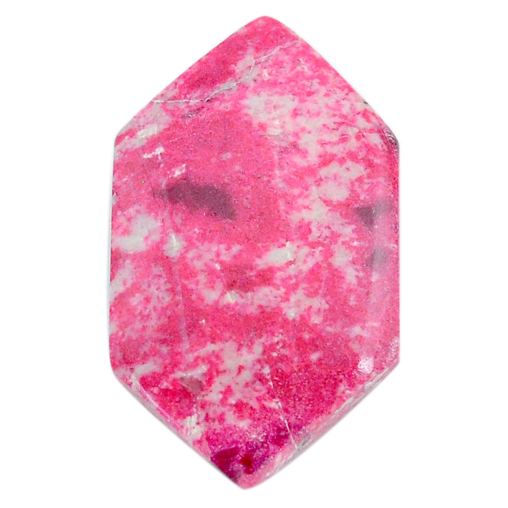 Natural 19.45cts thulite pink cabochon 28x16 mm fancy loose gemstone s24834