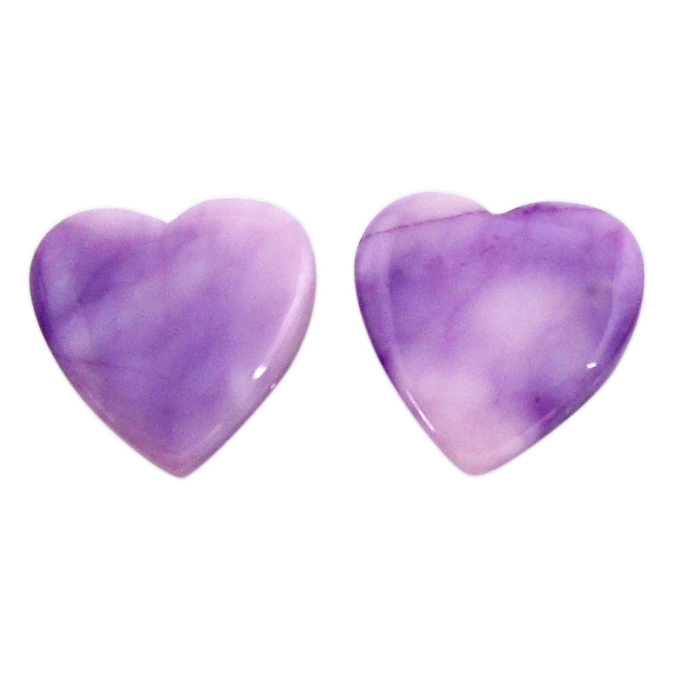 Natural 13.15cts tiffany stone purple 15.5x15.5 mm pair loose gemstone s18907