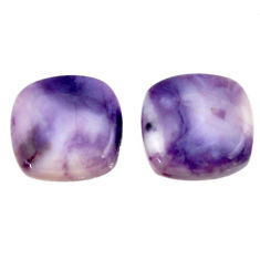  tiffany stone purple 16x16 mm loose pair gemstone s16904