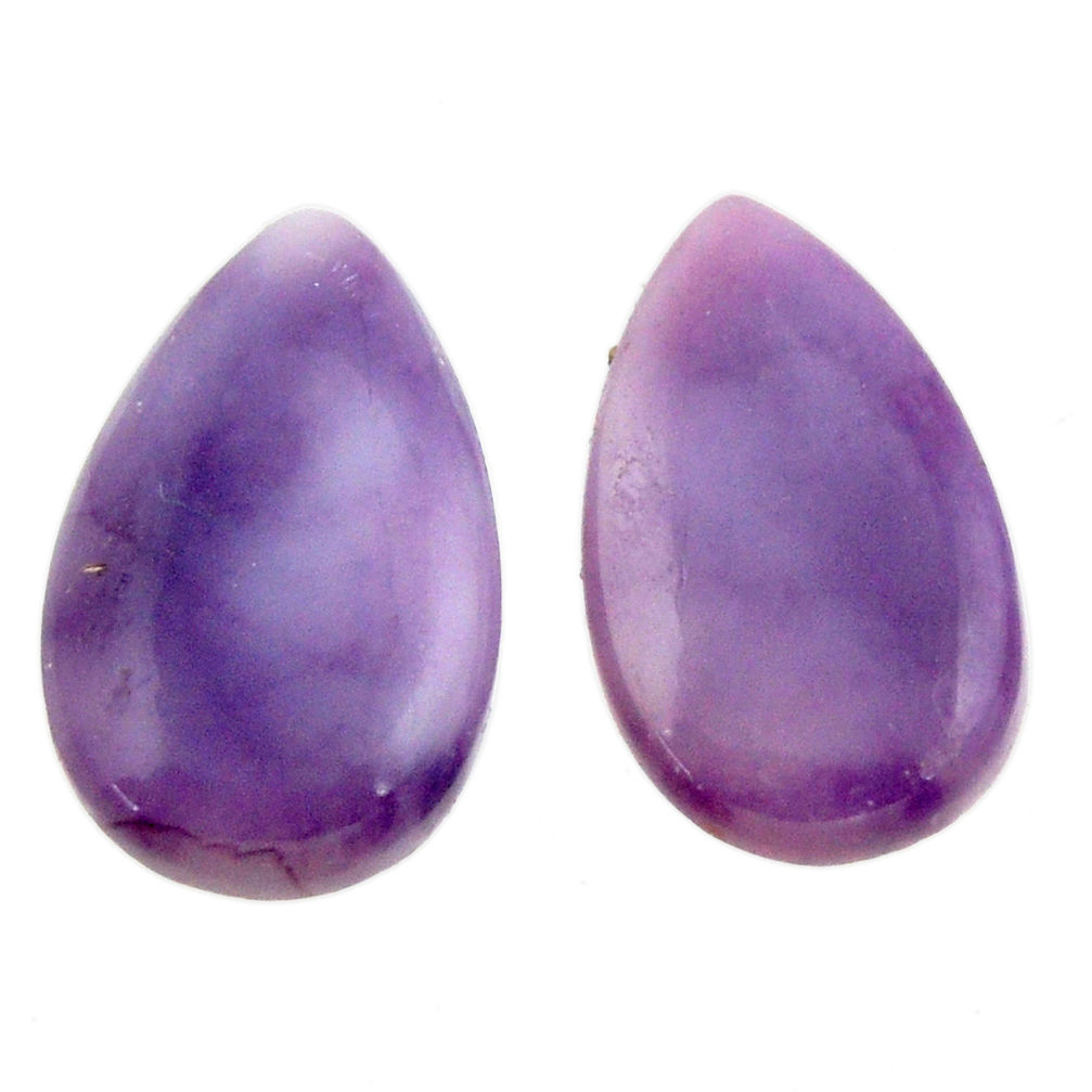  tiffany stone purple 19x11 mm loose pair gemstone s16882