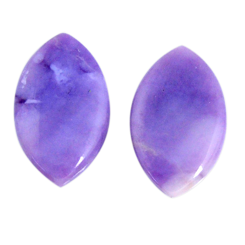 Natural 9.15cts tiffany stone purple 19x11.5 mm pair loose gemstone s19571