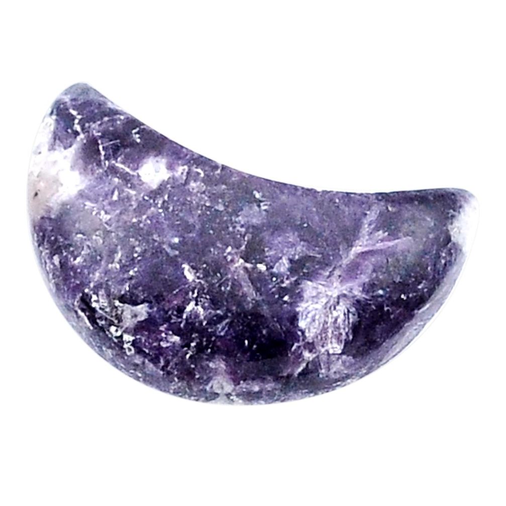 Natural 10.30cts tiffany stone purple 20x10 mm fancy moon loose gemstone s27035