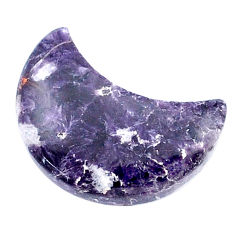 Natural 12.85cts tiffany stone purple 20x11 mm fancy moon loose gemstone s27034