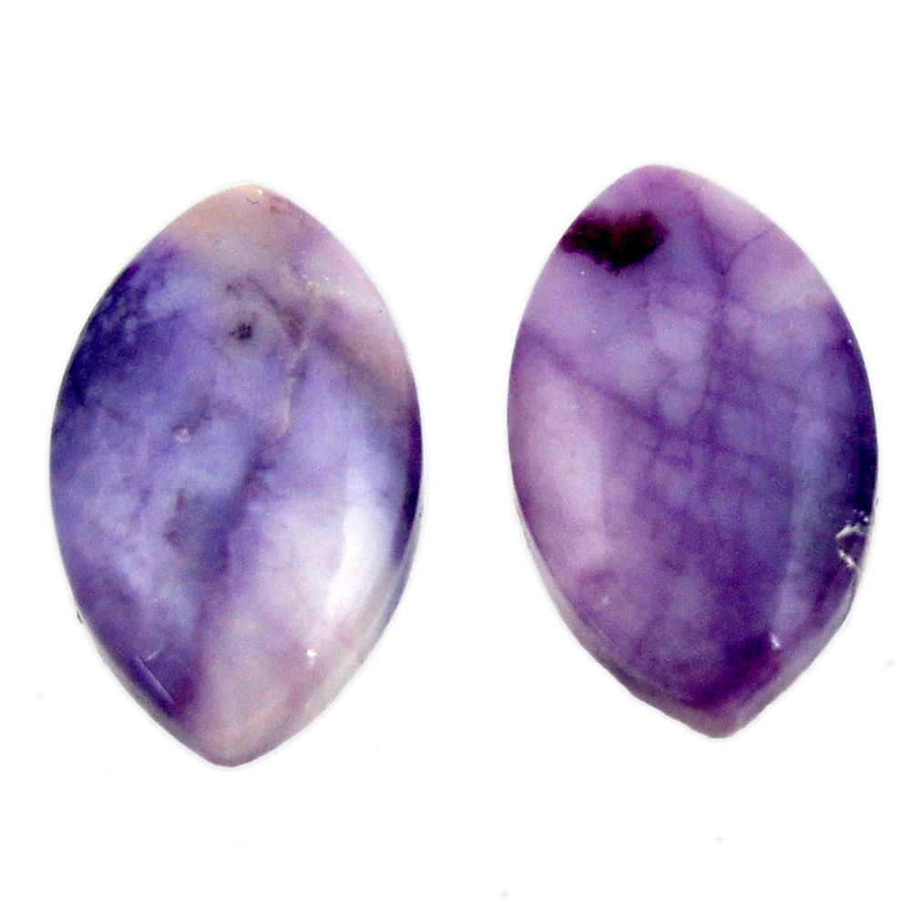  tiffany stone purple 20x12 mm loose pair gemstone s16889