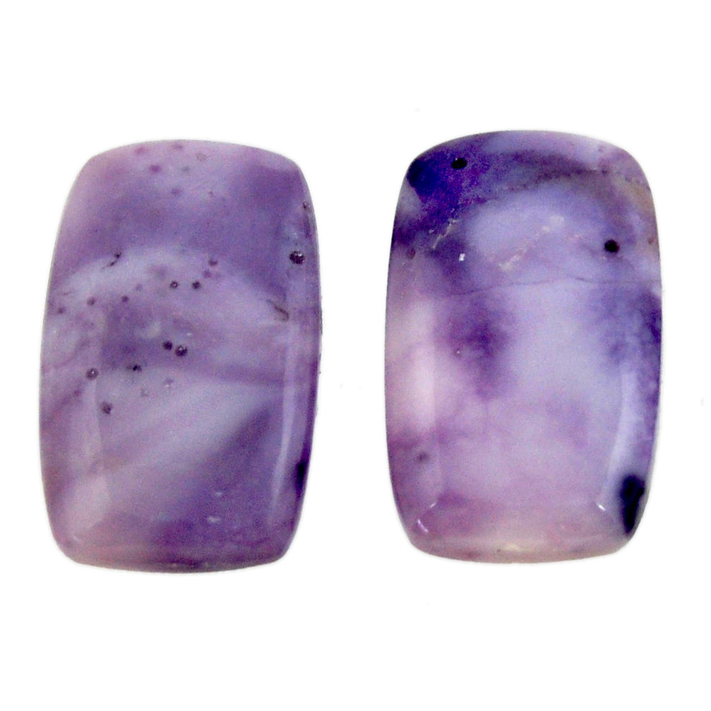  tiffany stone purple 20x12 mm loose pair gemstone s16910
