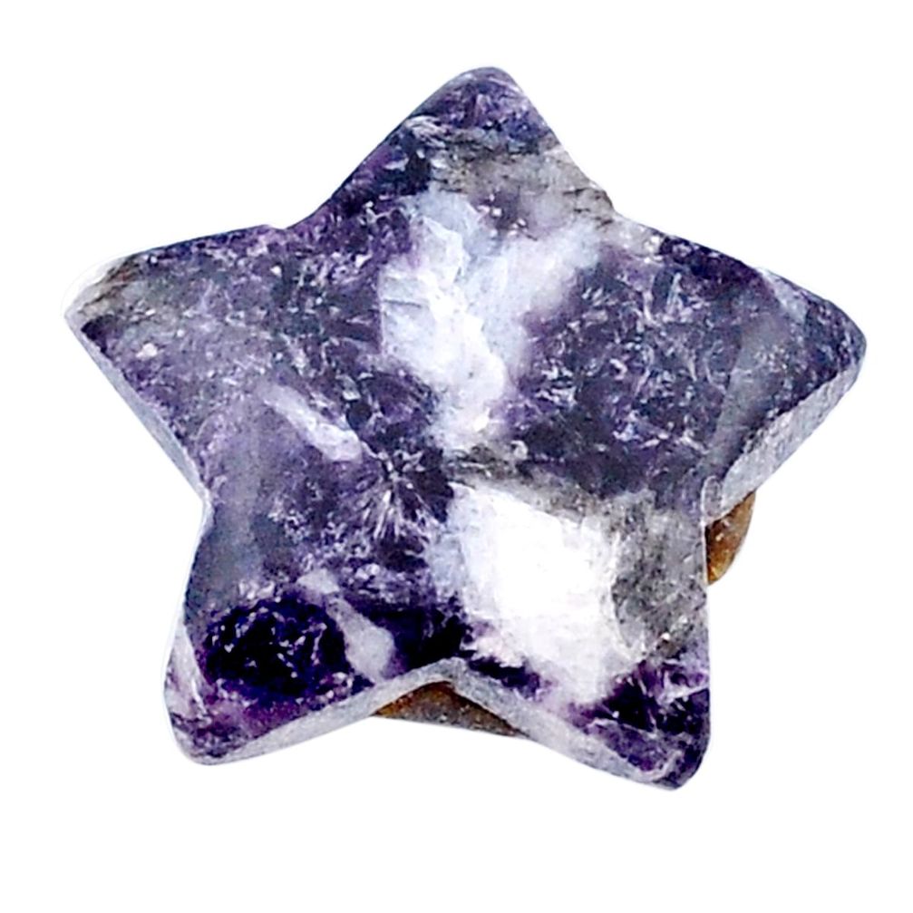 Natural 10.15cts tiffany stone purple 20x20 mm star fish loose gemstone s27025