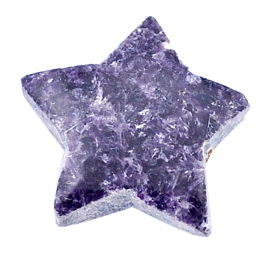 Natural 12.95cts tiffany stone purple 20x20 mm star fish loose gemstone s27026