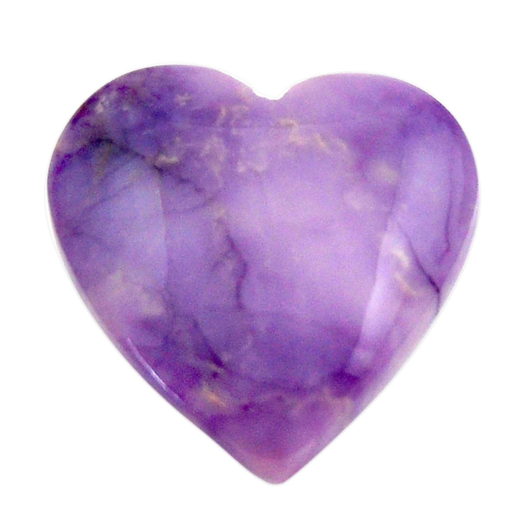 Natural 11.30cts tiffany stone purple 21x21 mm heart loose gemstone s18481
