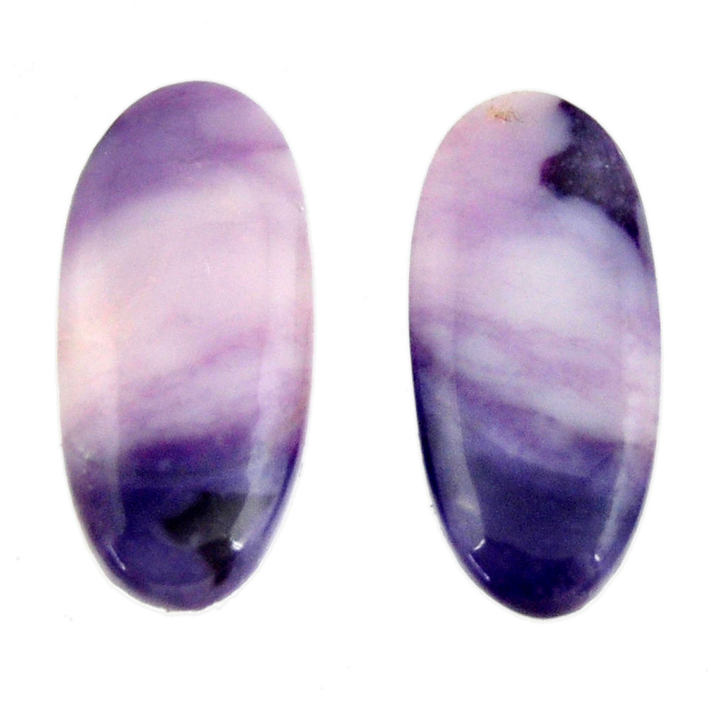  tiffany stone purple 22x10 mm loose pair gemstone s16888
