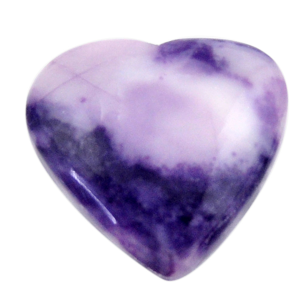 Natural 16.30cts tiffany stone purple 22x21 mm heart loose gemstone s18484