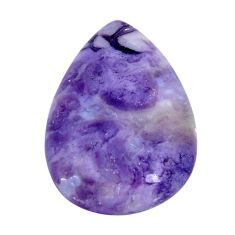 Natural 25.30cts tiffany stone purple cabochon 32x22 mm loose gemstone s29672