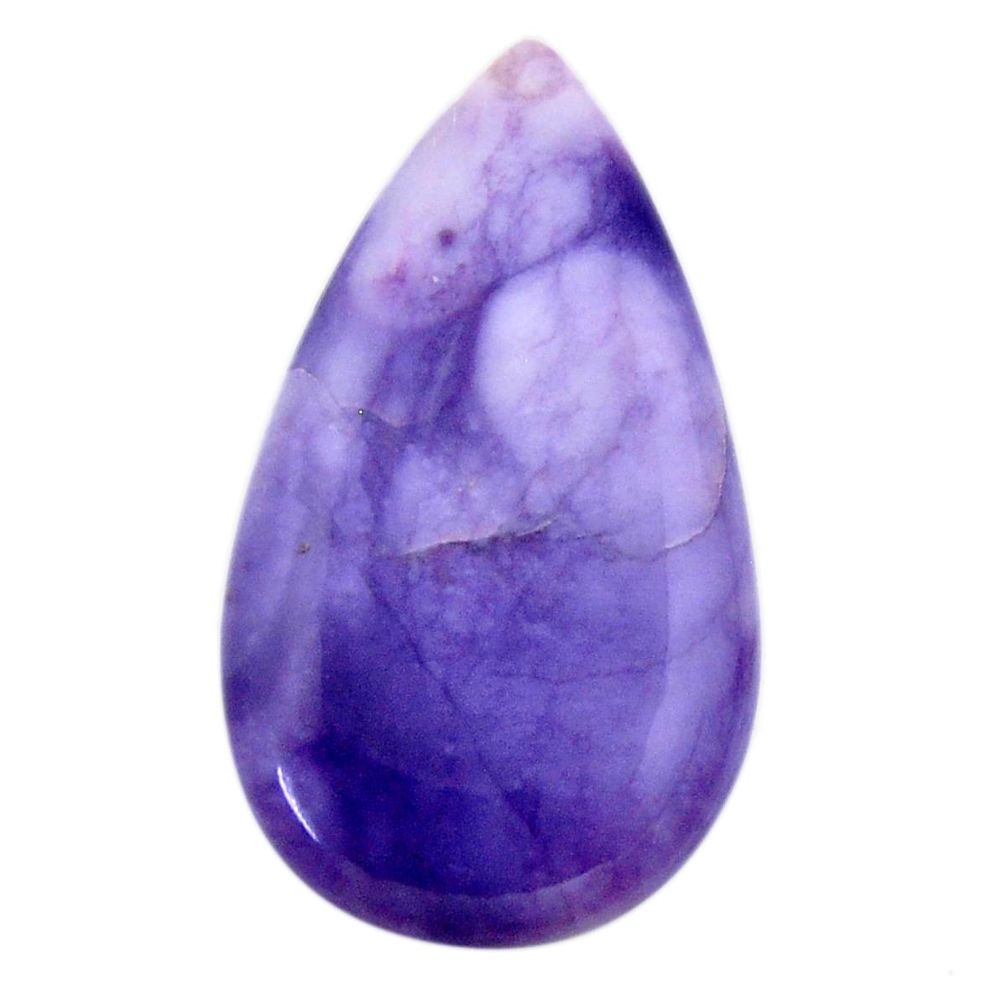 Natural 23.10cts tiffany stone purple cabochon 36x20 mm loose gemstone s19238