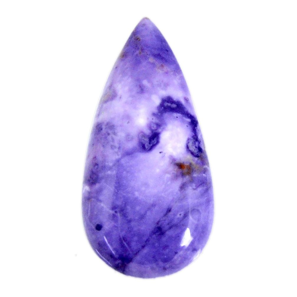 Natural 27.40cts tiffany stone purple cabochon 37.5x18 mm loose gemstone s19431