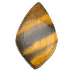 Natural 15.15cts tiger's eye cabochon 28x16 mm marquise loose gemstone s27949