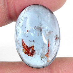 Natural 38.10cts topaz blue cabochon 24x17 mm fancy loose gemstone s20087
