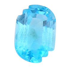 Natural 10.15cts topaz blue faceted 15x10 mm oval loose gemstone s27985